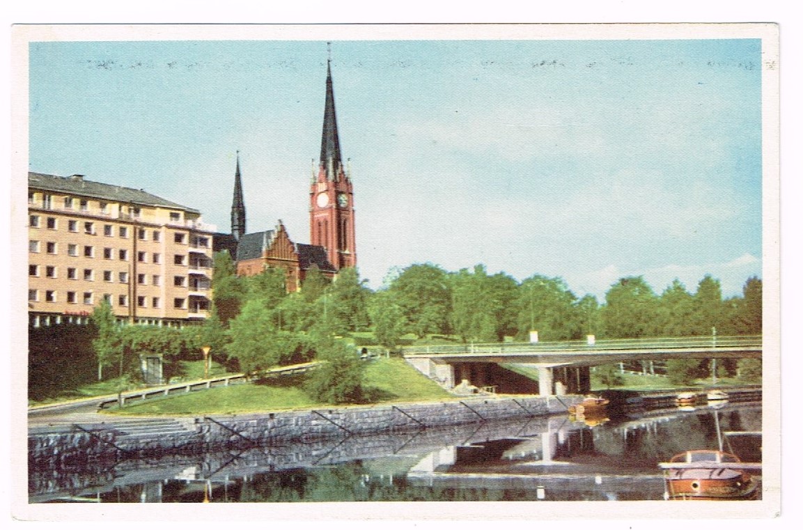 Sundsvall. Storbron med kyrkan