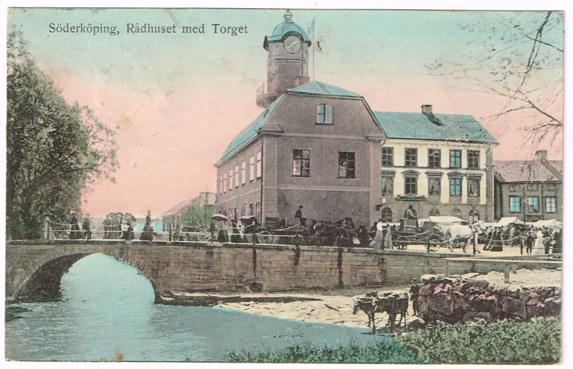 Söderköping  Rådhuset med Torget