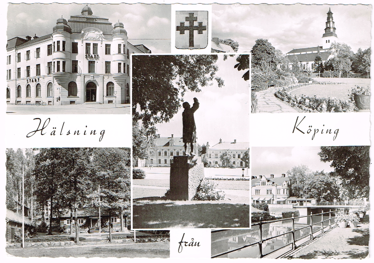 Köping  Hälsning från K.  Pb